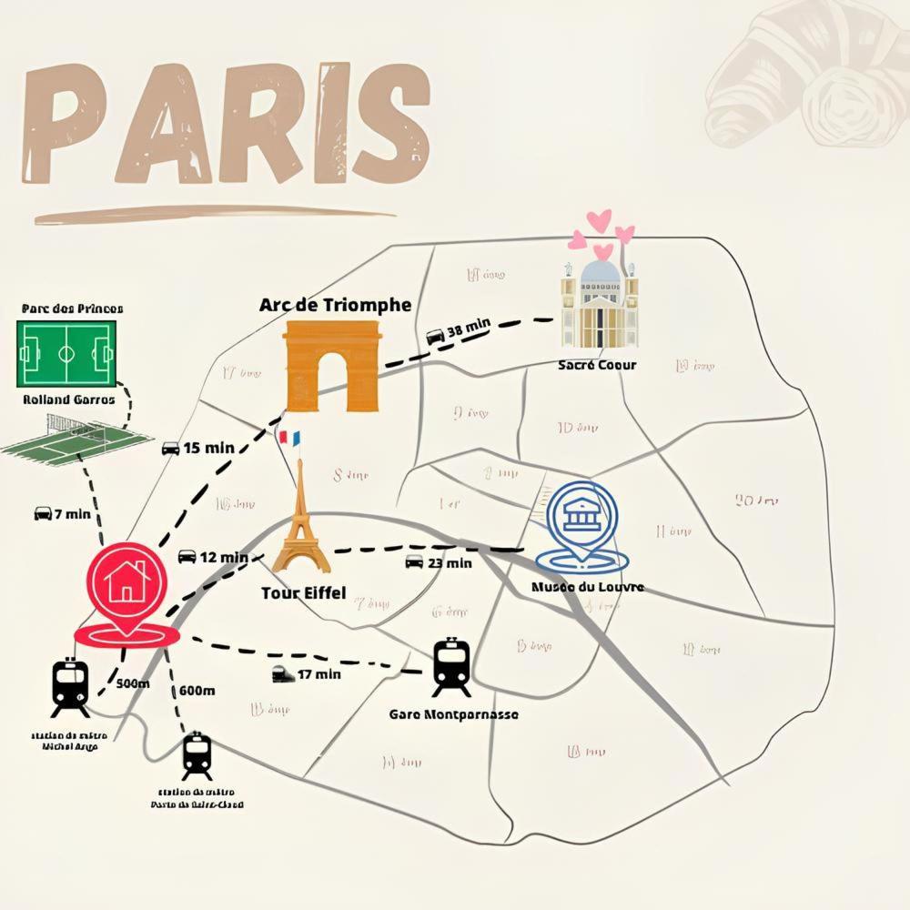 Appartamento View Sur La Seine Parigi